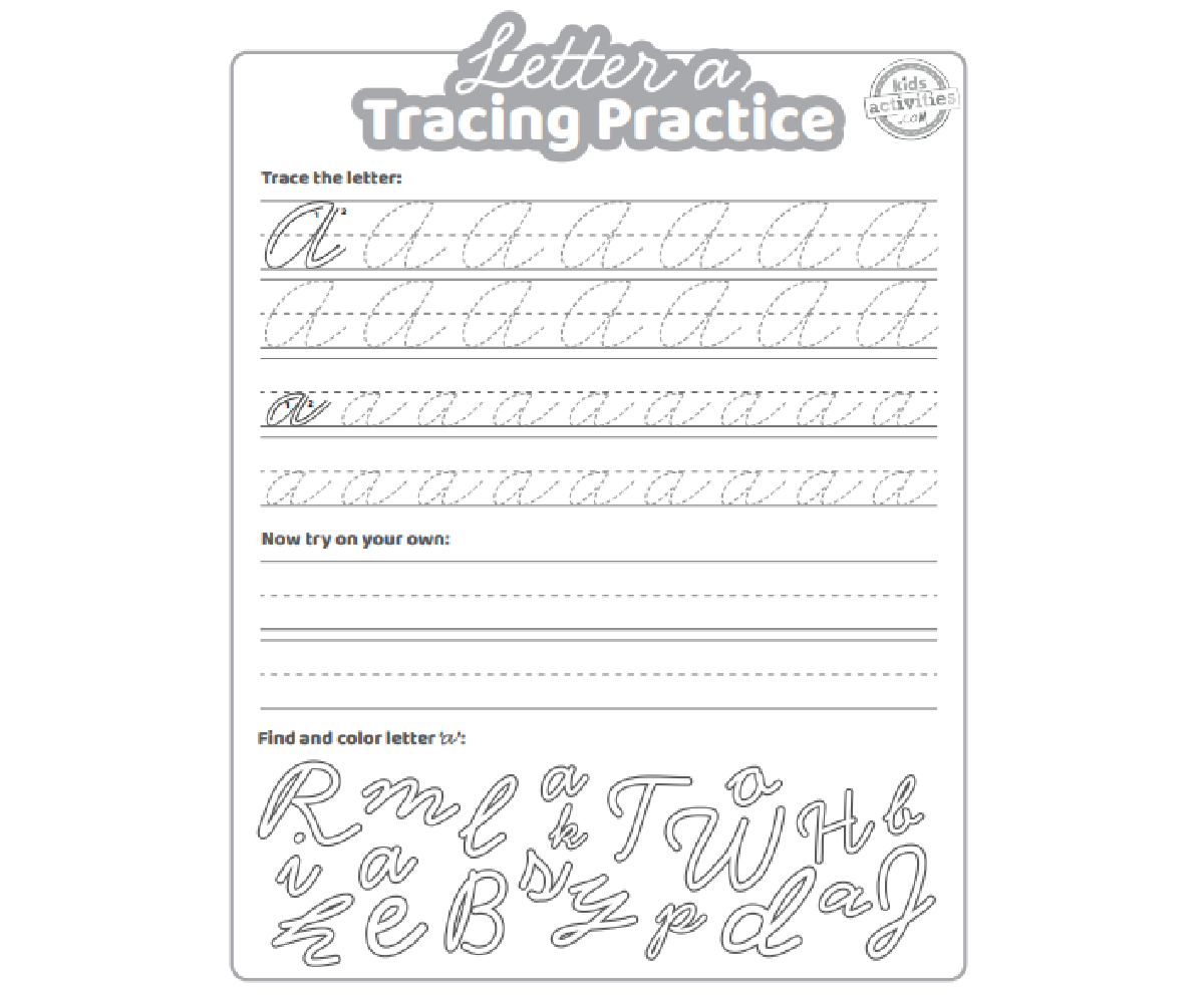 Printable Cursive Worksheet