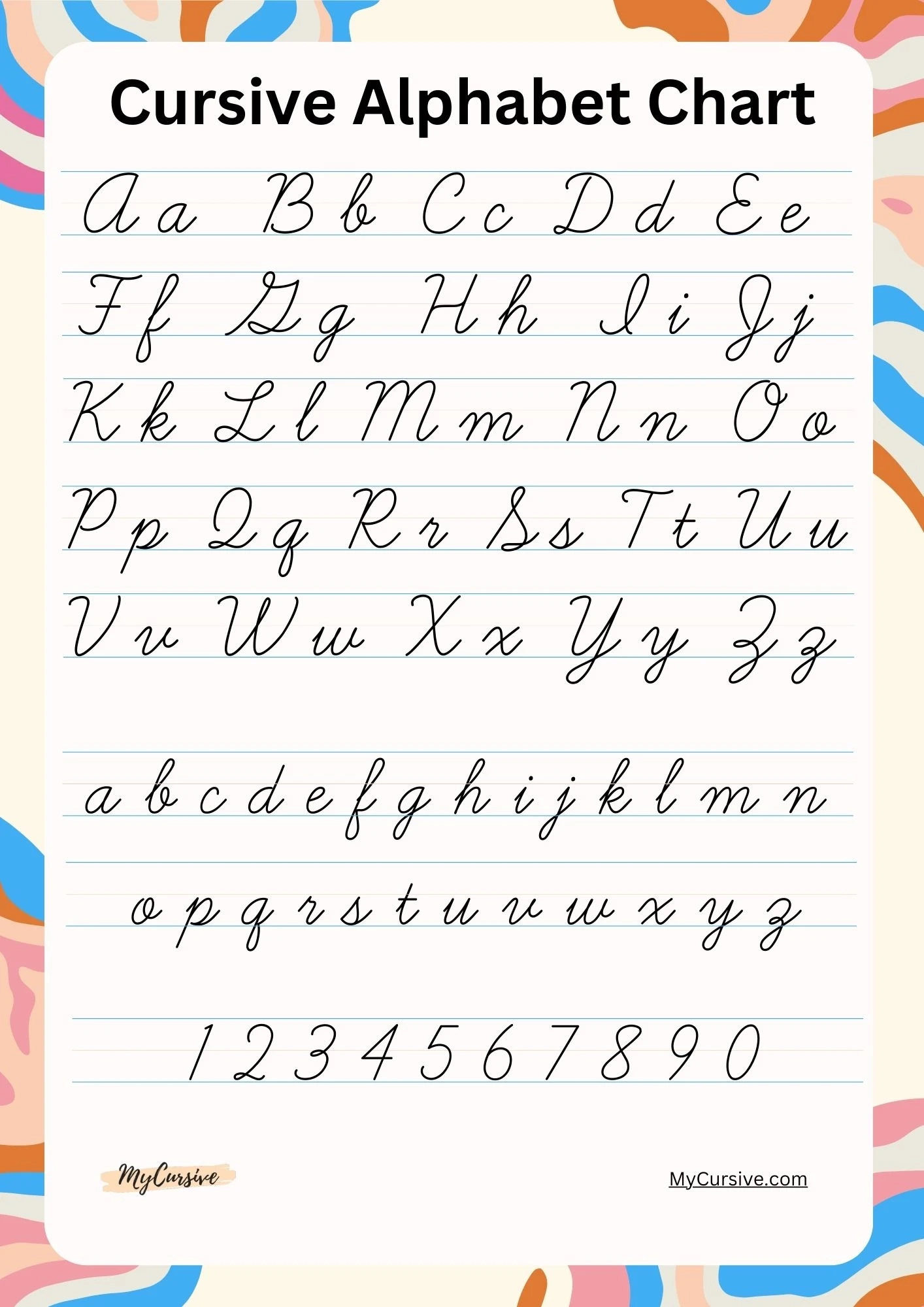 Cursive Alphabet Worksheets And Tutorials For Each Letter