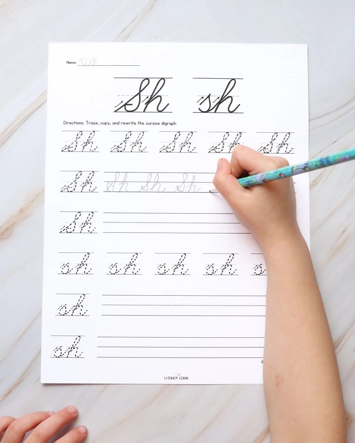 Cursive Handwriting Practice Sheets Free Pdfs SOR Aligned Literacy Learn