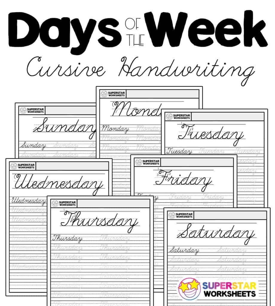 Cursive Worksheets Superstar Worksheets