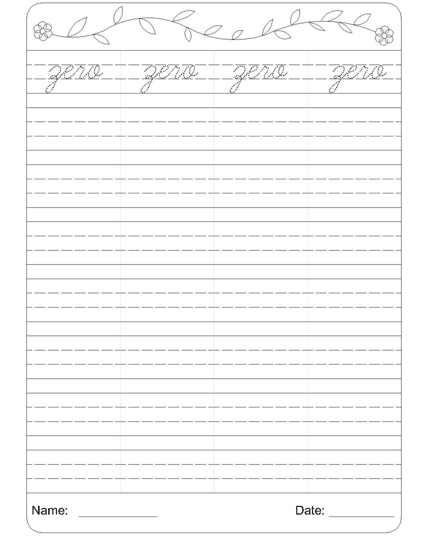 Printable Cursive Writing Worksheets Pdf