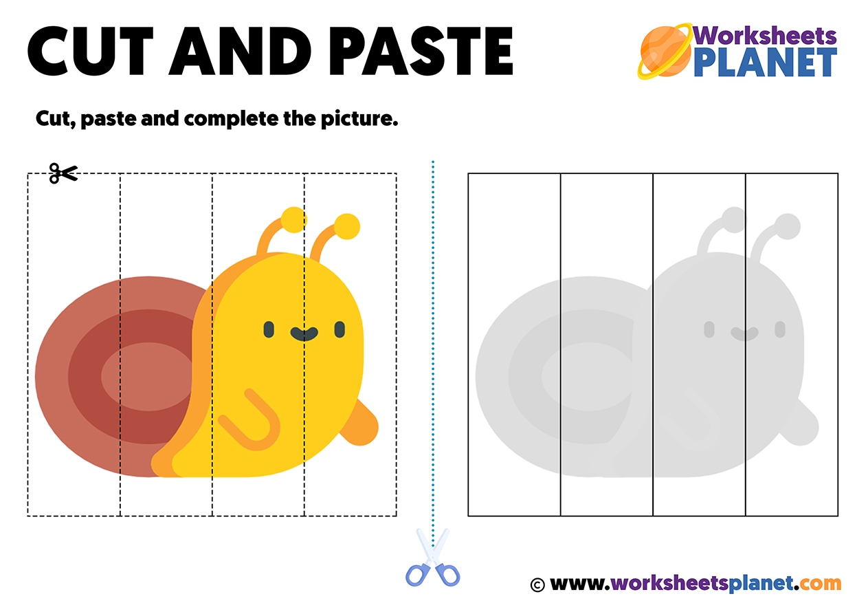 Cut And Paste Printable Worksheets For Kids Ready To Print
