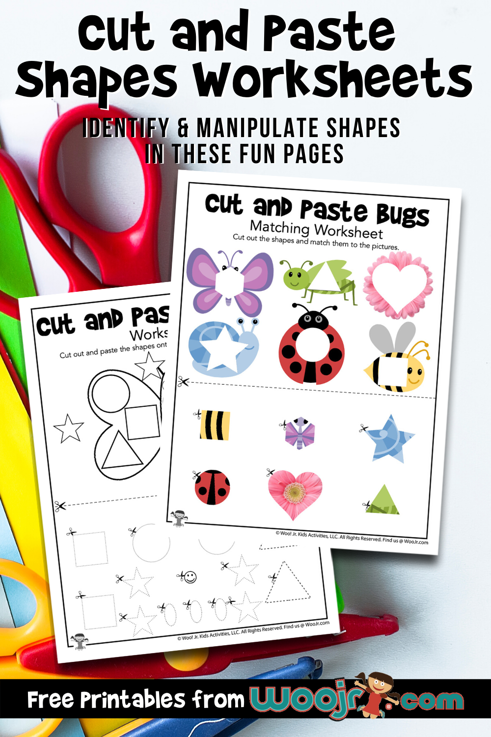 Cut And Paste Shapes Worksheets Woo Jr Kids Activities Children s Publishing