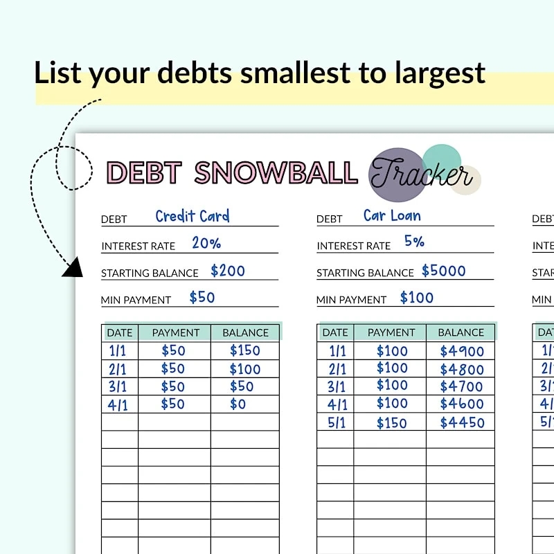 Debt Payoff Savings Challenge Bundle Bonus
