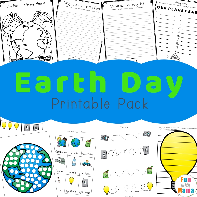 Earth Day Activities For Kids Including Printables And Worksheets Fun With Mama