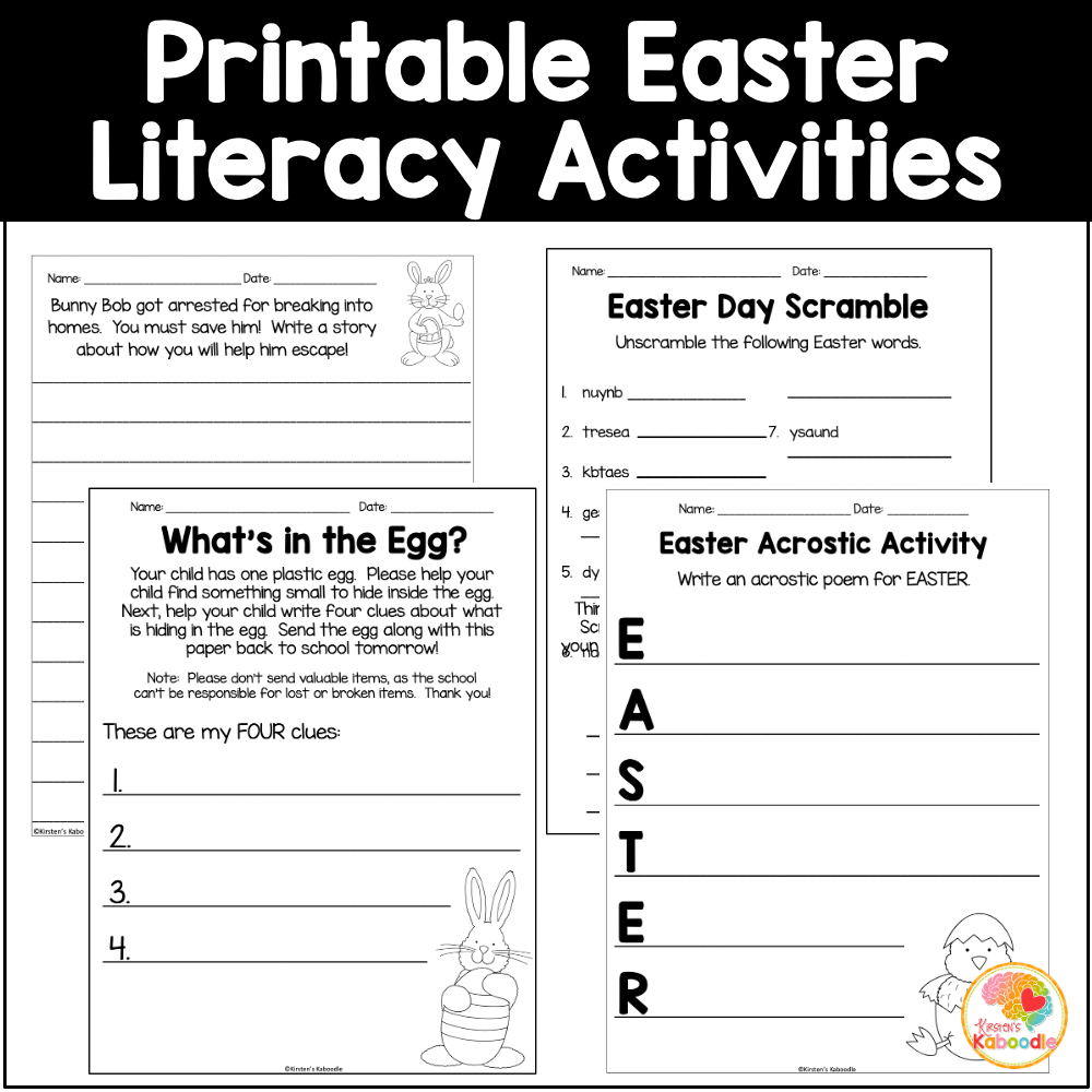 Easter Worksheets Printable