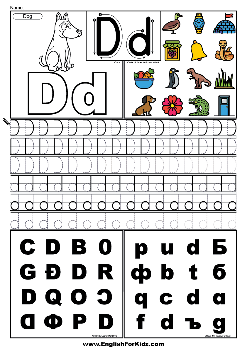Letter Tracing Worksheets Printable