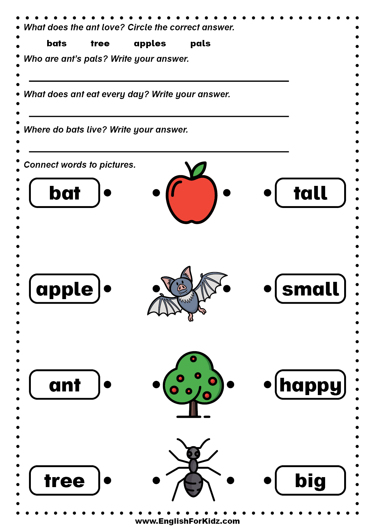 English For Kids Step By Step Reading For Kindergarten And Worksheets Library