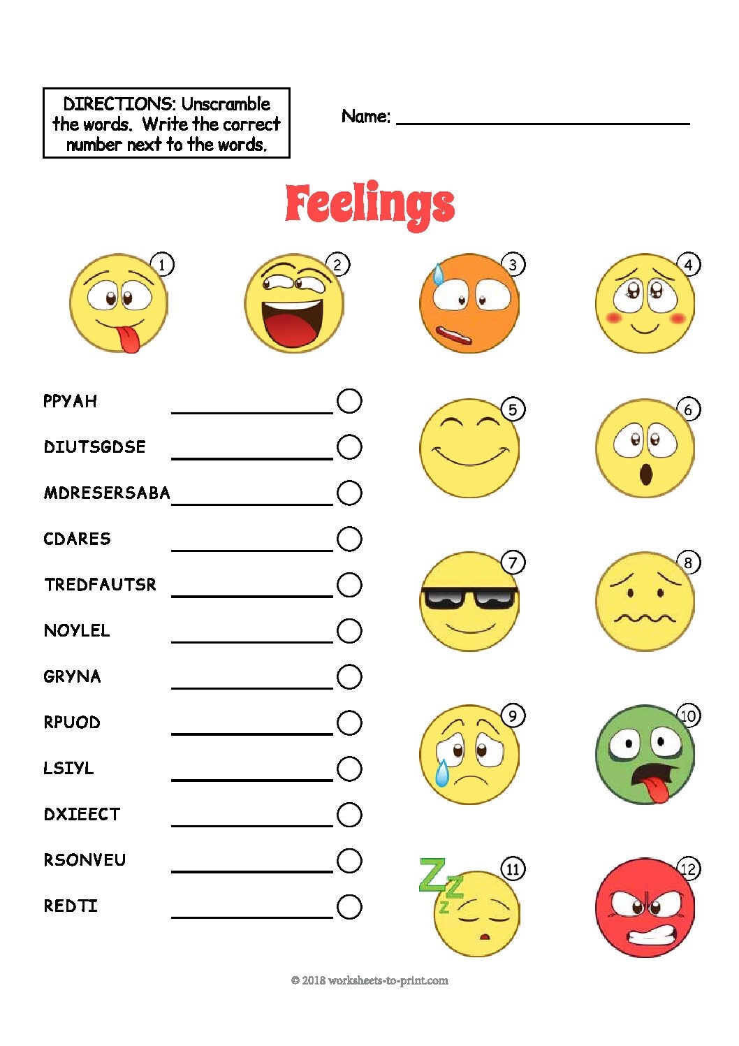 Expressing Feelings Worksheet SEN Inclusion Worksheets Library