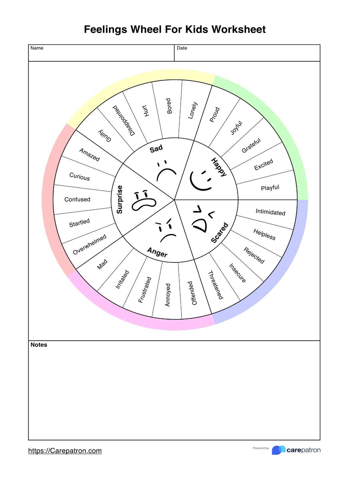 Feelings Wheel For Kids Worksheets U0026 Example Free PDF Download Feelings Wheel For Kids Worksheets U0026 Example Free PDF Download