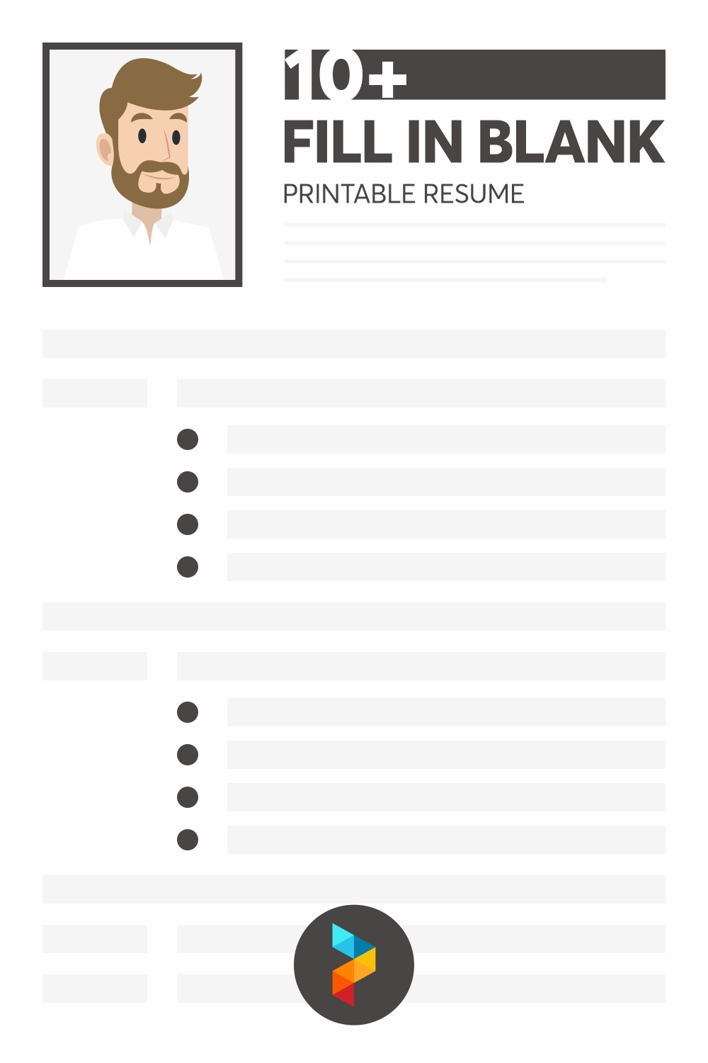 Fill In Blank Resume 10 Free PDF Printables Printablee Fill In Blank Resume 10 Free PDF Printables Printablee
