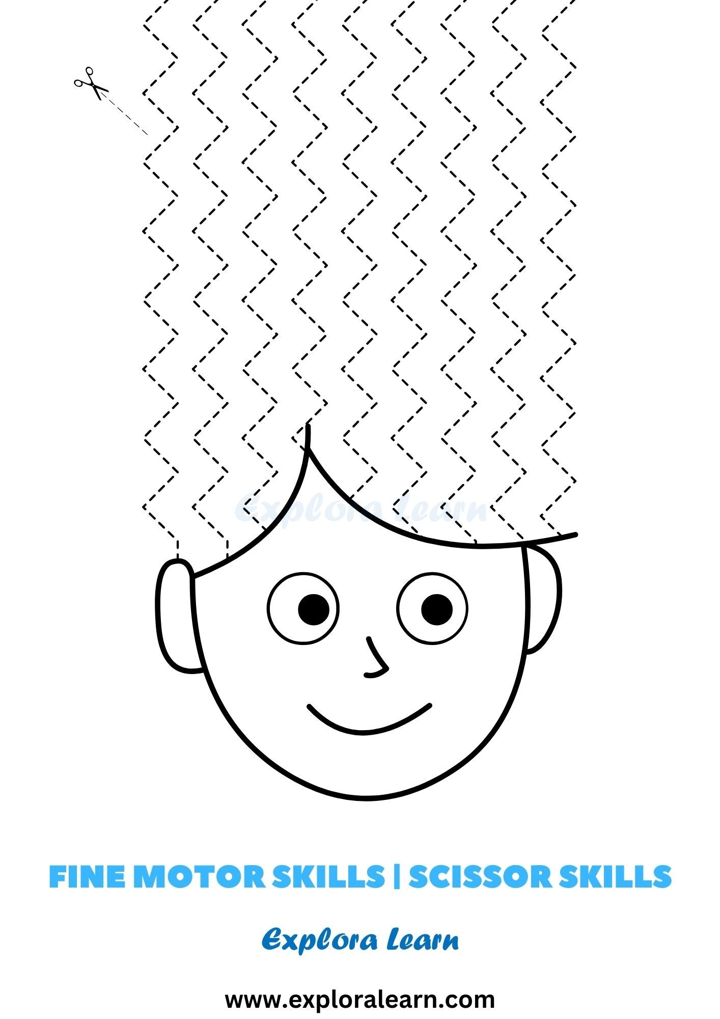 Fine Motor Skills Scissor Skills Worksheets For Kids