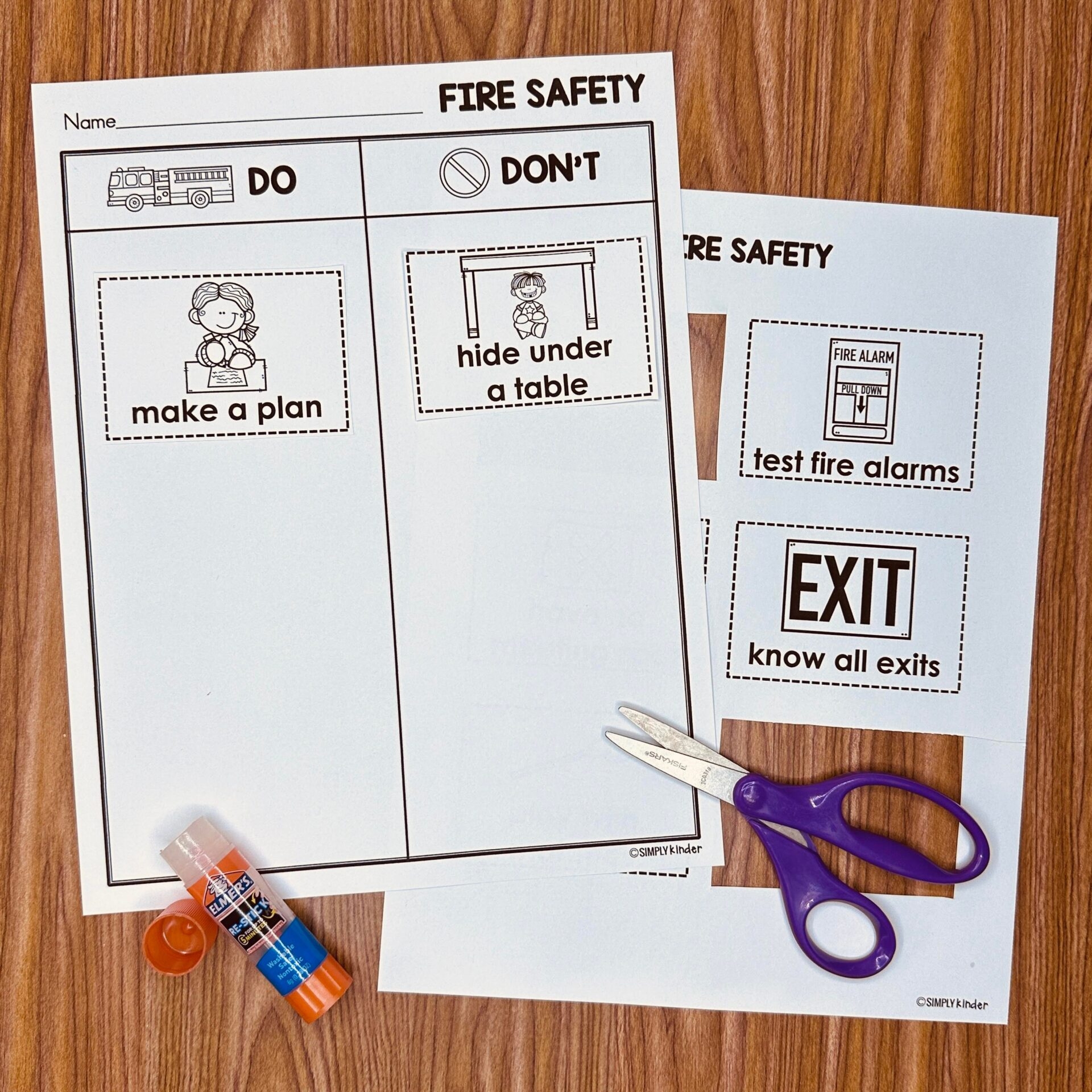 Fire Safety Free Printable Simply Kinder Fire Safety Free Printable Simply Kinder