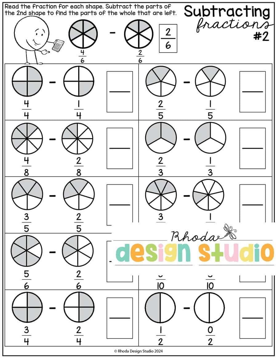 Printable Fraction Worksheets