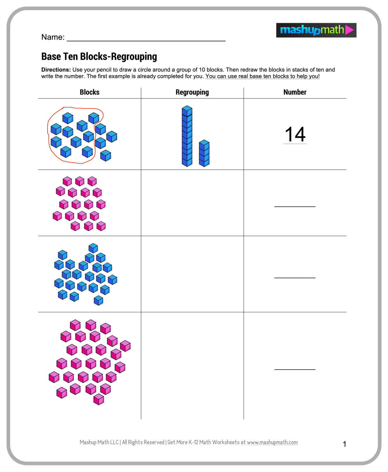 K12 Free Printable Worksheets