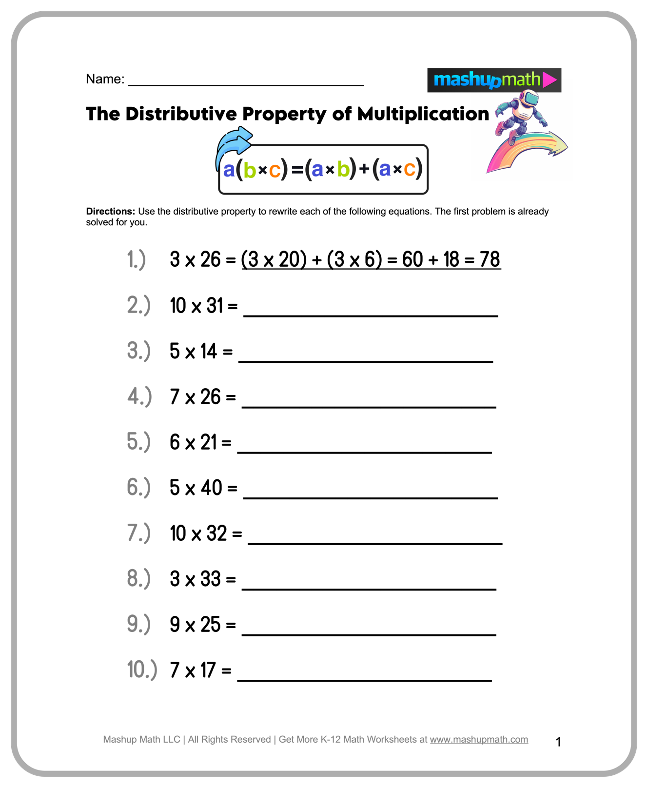 Printable 4th Grade Math Worksheets