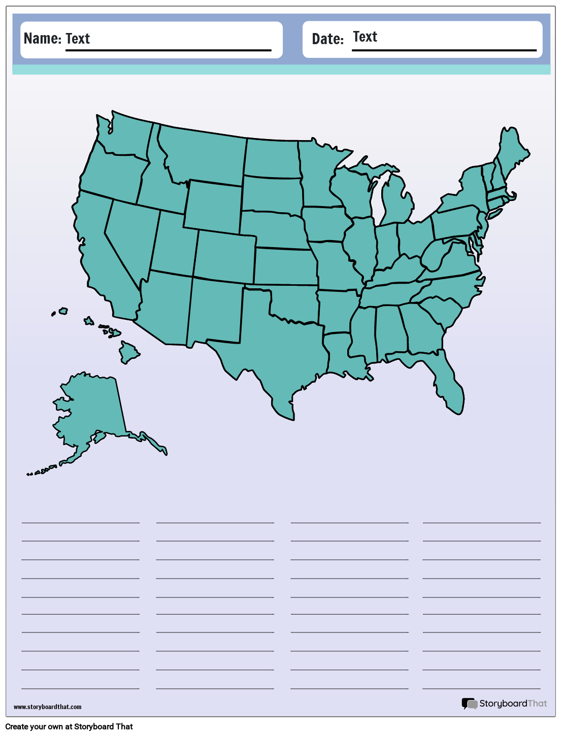 Free 50 States Worksheets Customize And Print Online