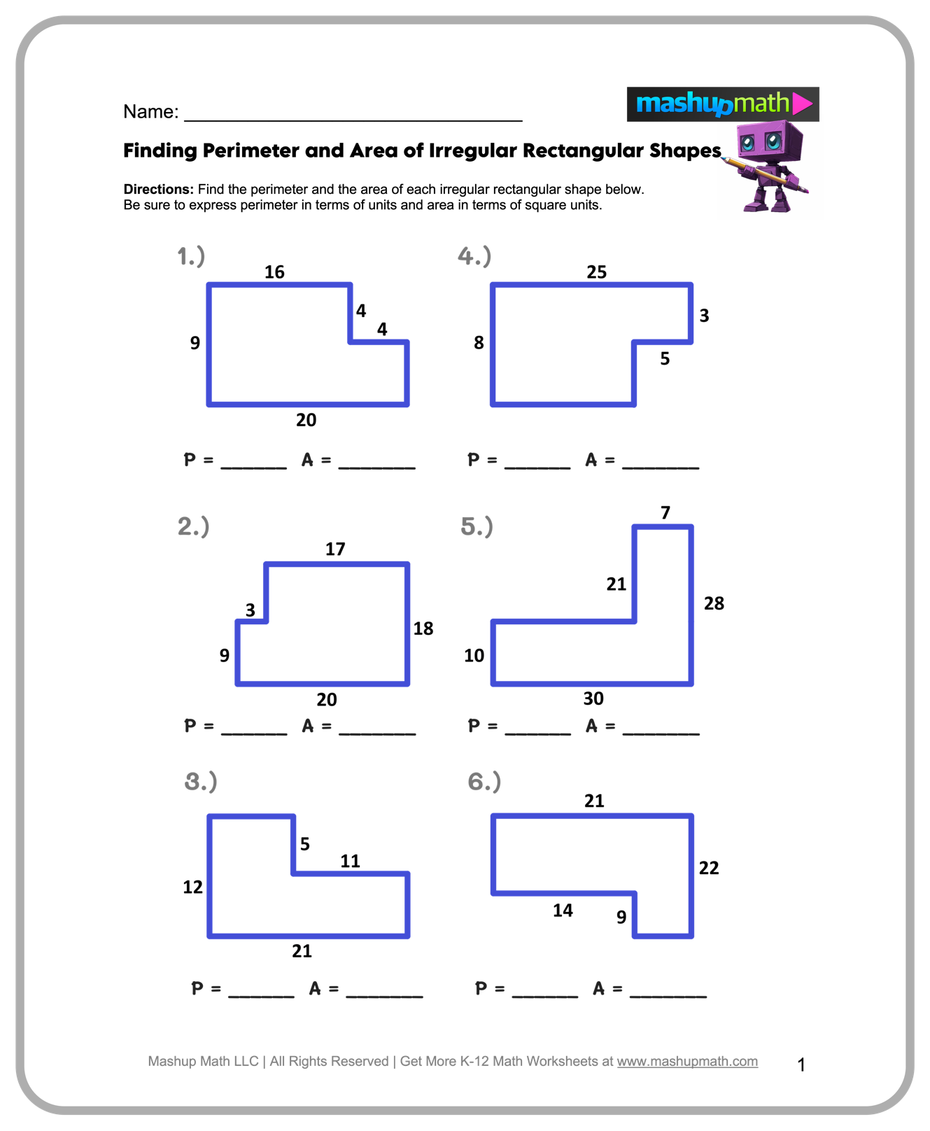 Free 5th Grade Math Worksheets Printable W Answers Mashup Math