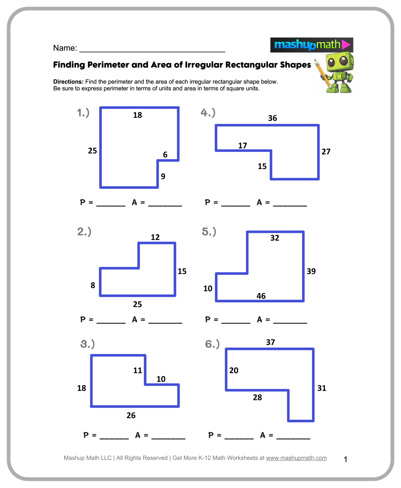 Free 6th Grade Math Worksheets Printable W Answers Mashup Math