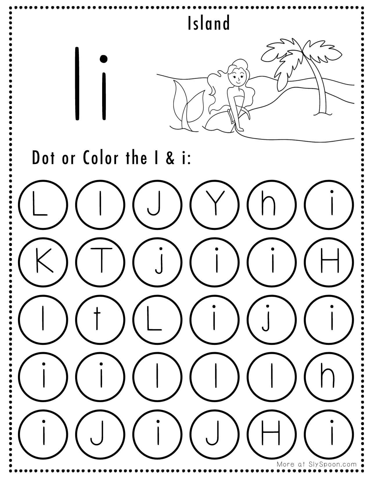 Letter I Free Printable Worksheets Letter I Free Printable Worksheets