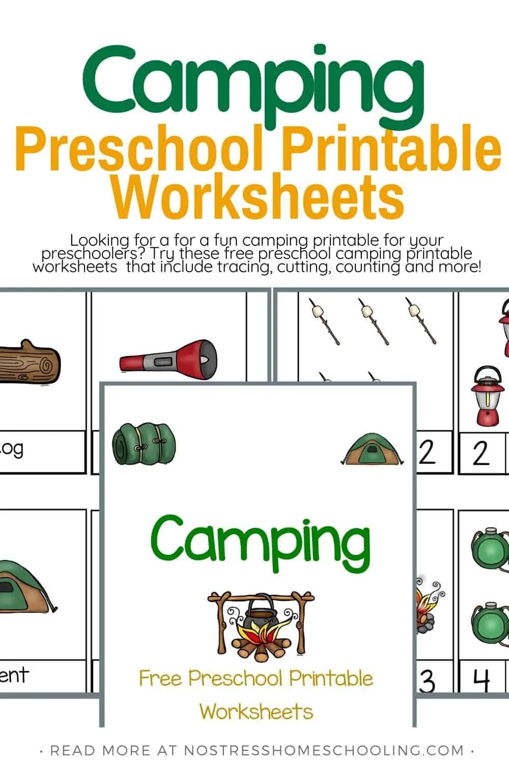 Math Camping Worksheets Printable