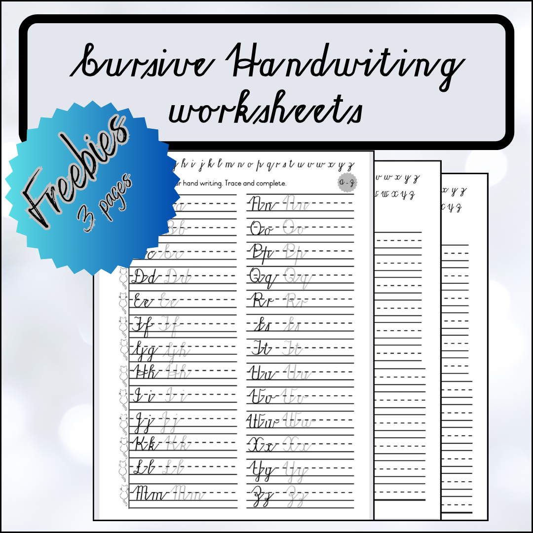Free Printable Cursive Handwriting Worksheets