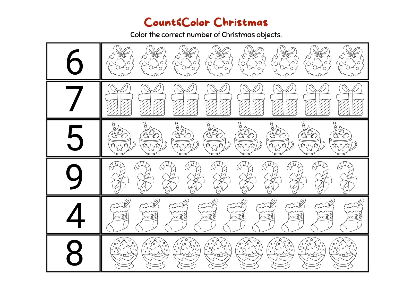 Free Editable Christmas Worksheet Templates Canva