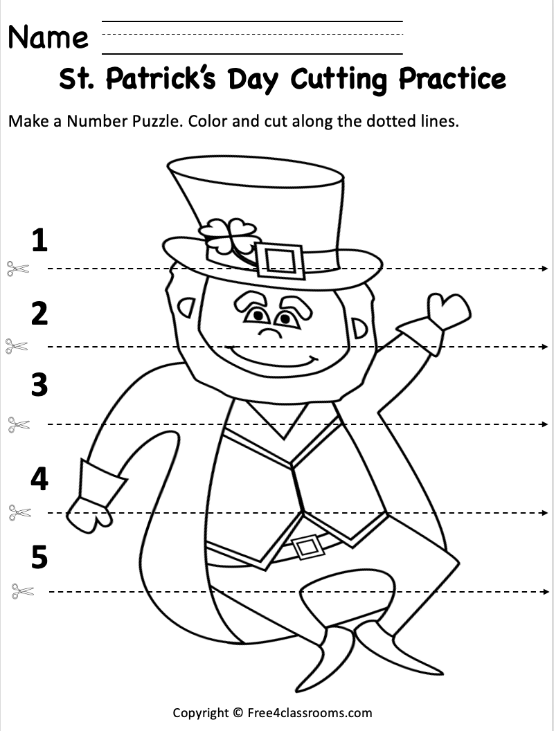 Free Printable St Patrick's Day Worksheets Free Printable St Patrick's Day Worksheets