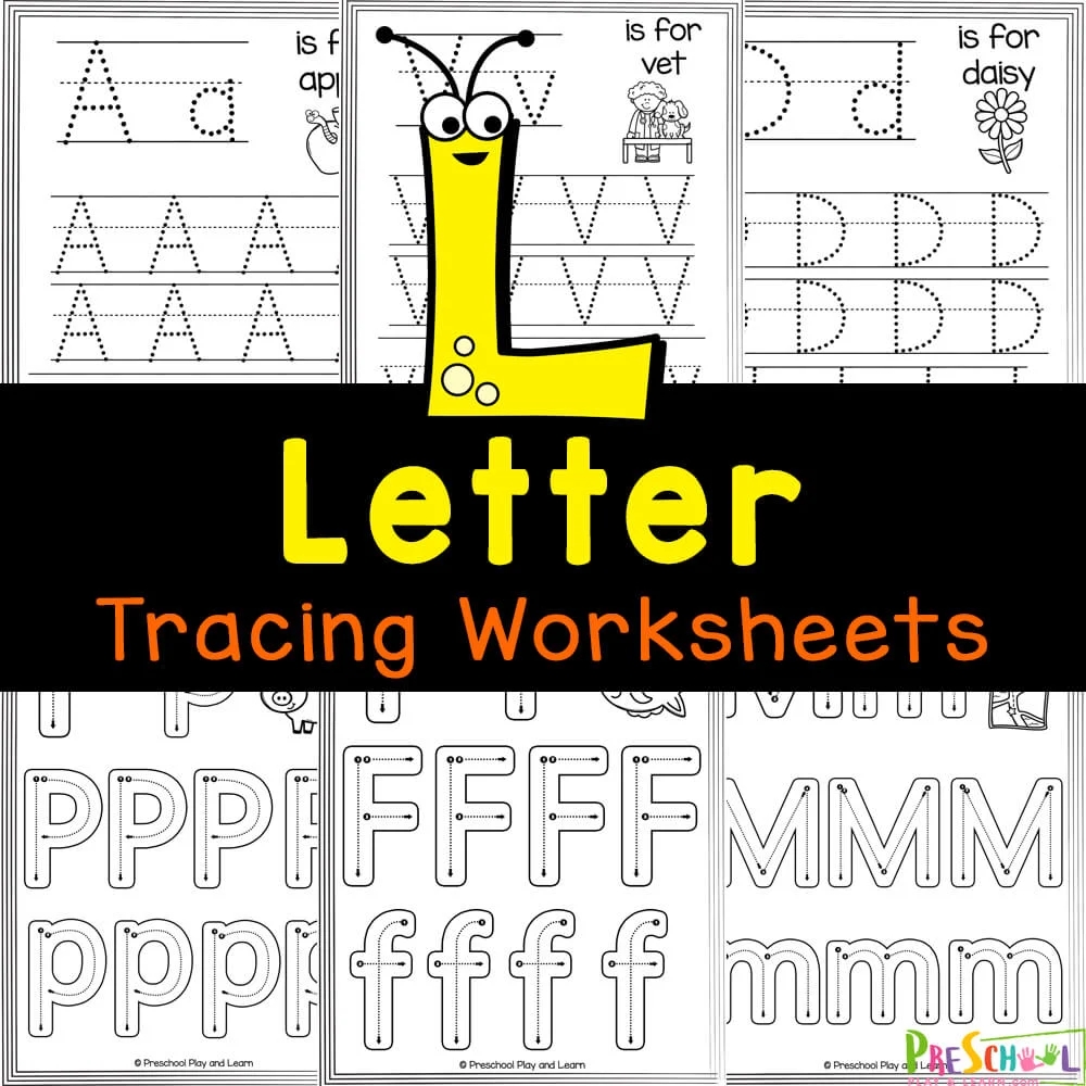 Free Printable Alphabet Letter Tracing Worksheets