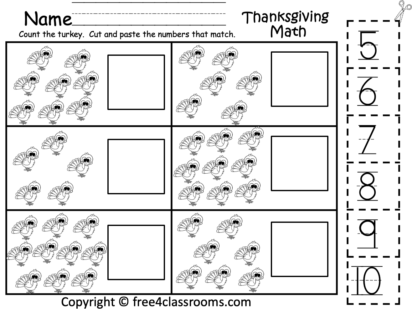 Kindergarten Activities Printable Worksheets