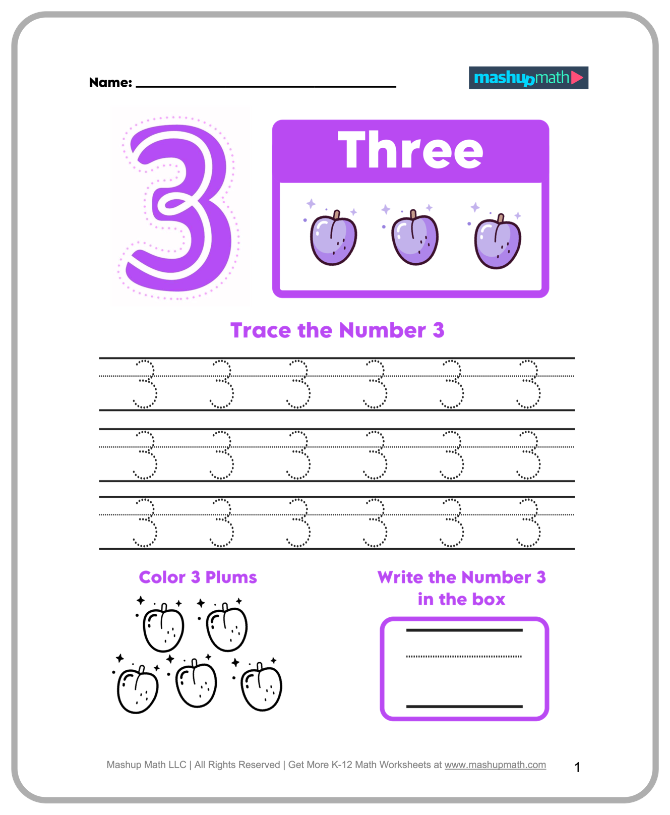 Mathematics Printable Worksheets For Kindergarten