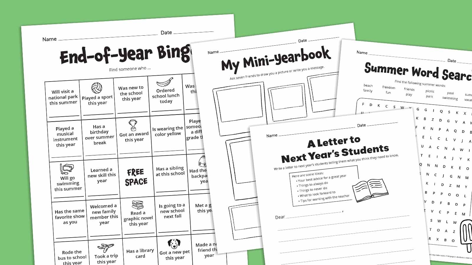 Free Last Day of School Printables Free Last Day of School Printables