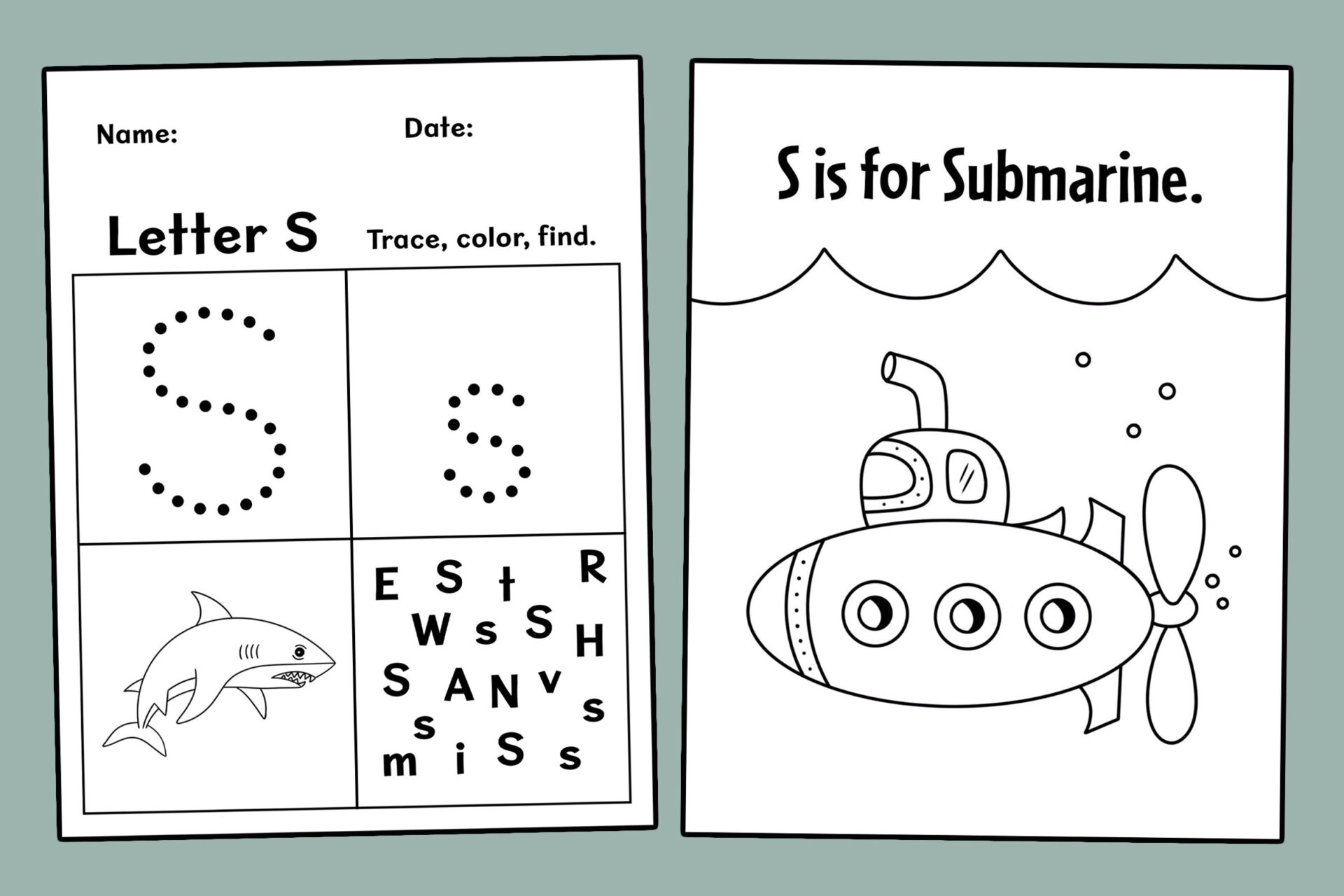 FREE Letter S Worksheets For Preschool The Hollydog Blog FREE Letter S Worksheets For Preschool The Hollydog Blog