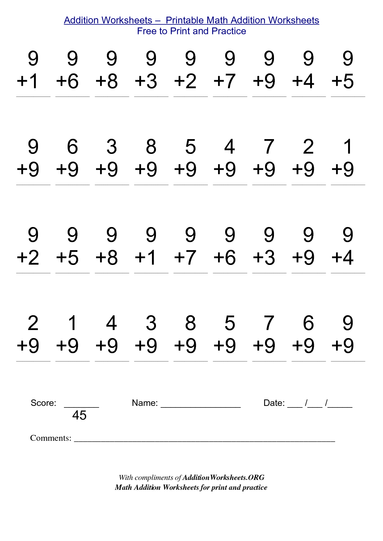 Free Printable 2nd Grade Worksheets