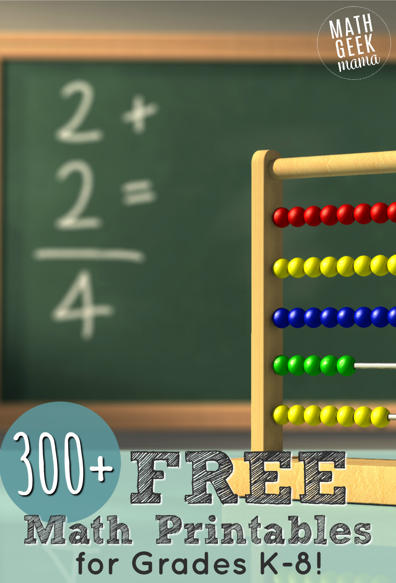 FREE Math Worksheets Printable Games Math Geek Mama