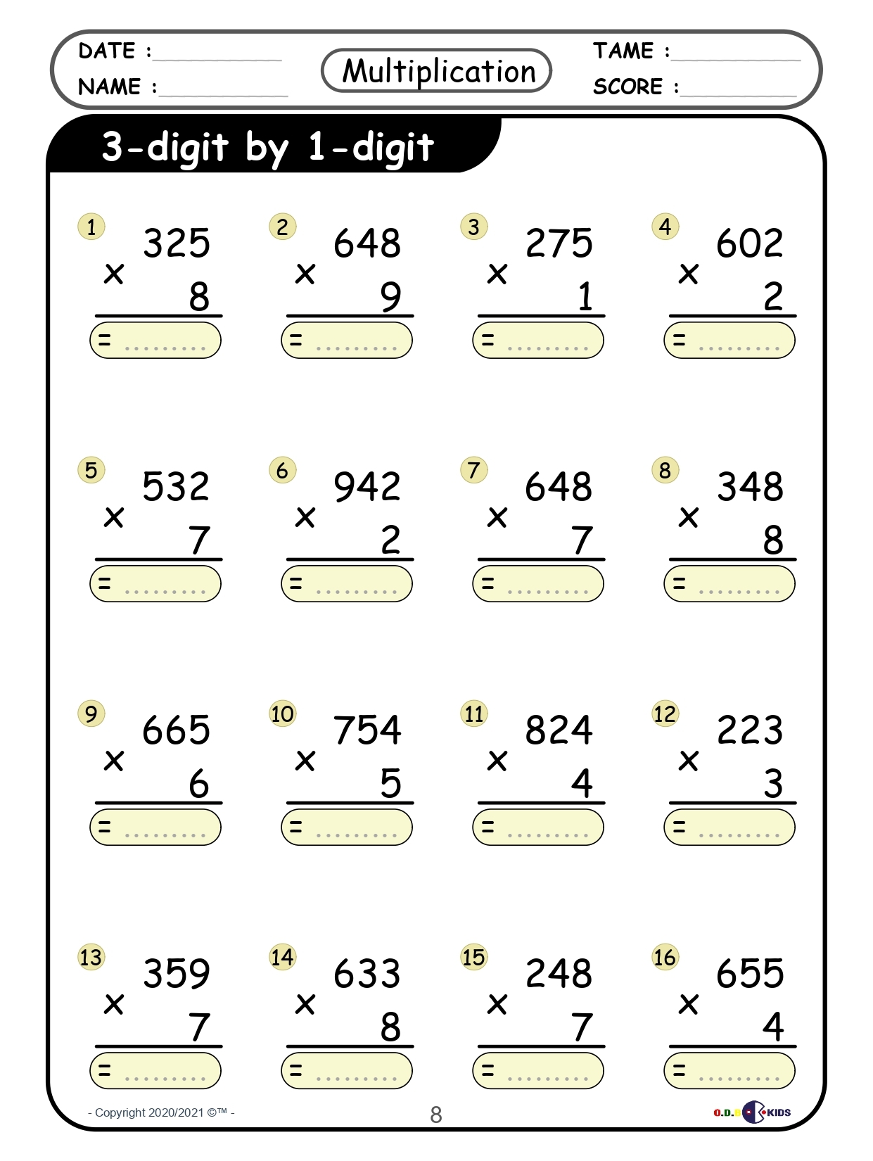 Free Multiplication Worksheets 12 Multiplication Fact Fluency Free Multiplication Worksheets 12 Multiplication Fact Fluency