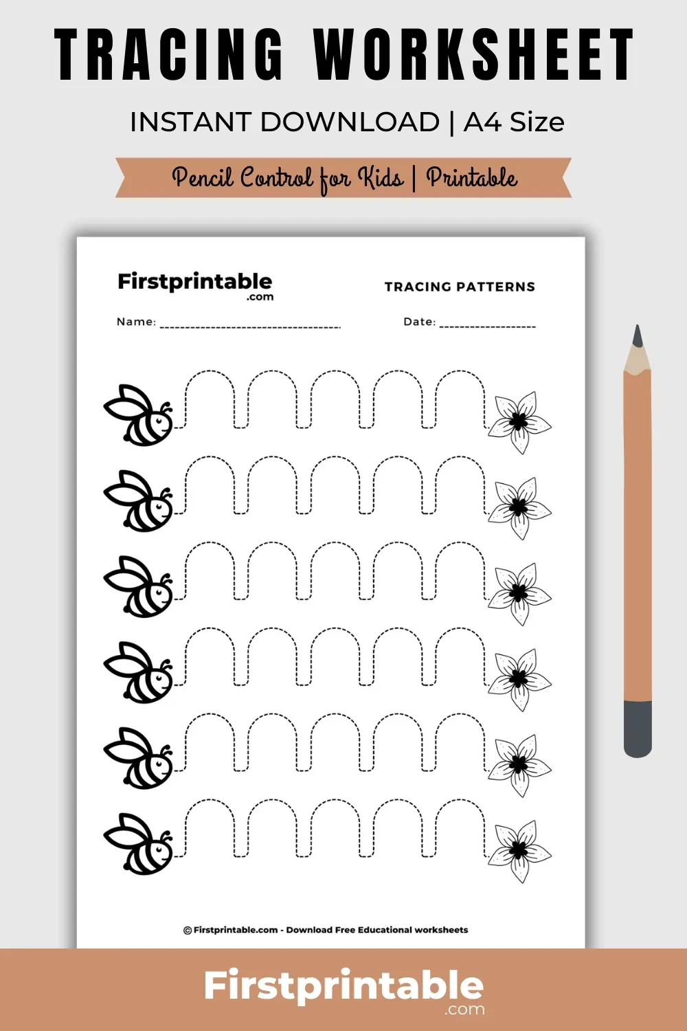 Free Printable Tracing Worksheets Preschool