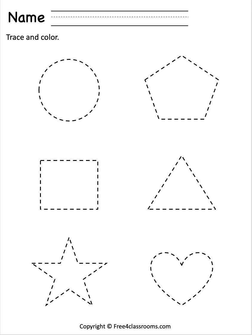 Printable Free Preschool Worksheets