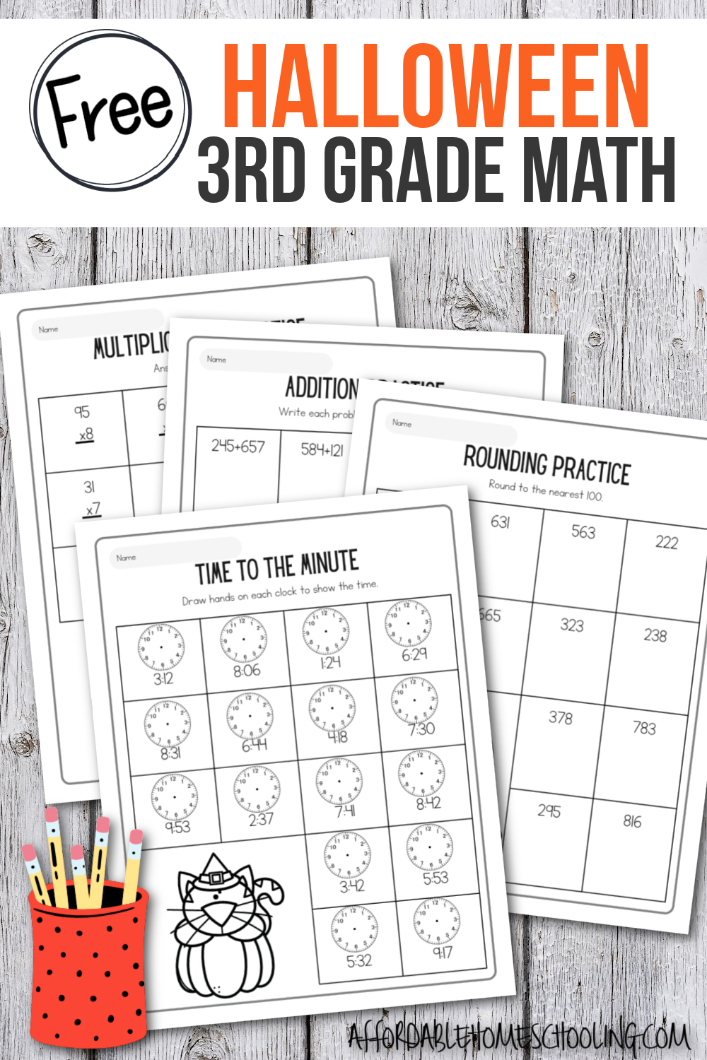 Free Printable 3rd Grade Halloween Math Worksheets Free Printable 3rd Grade Halloween Math Worksheets