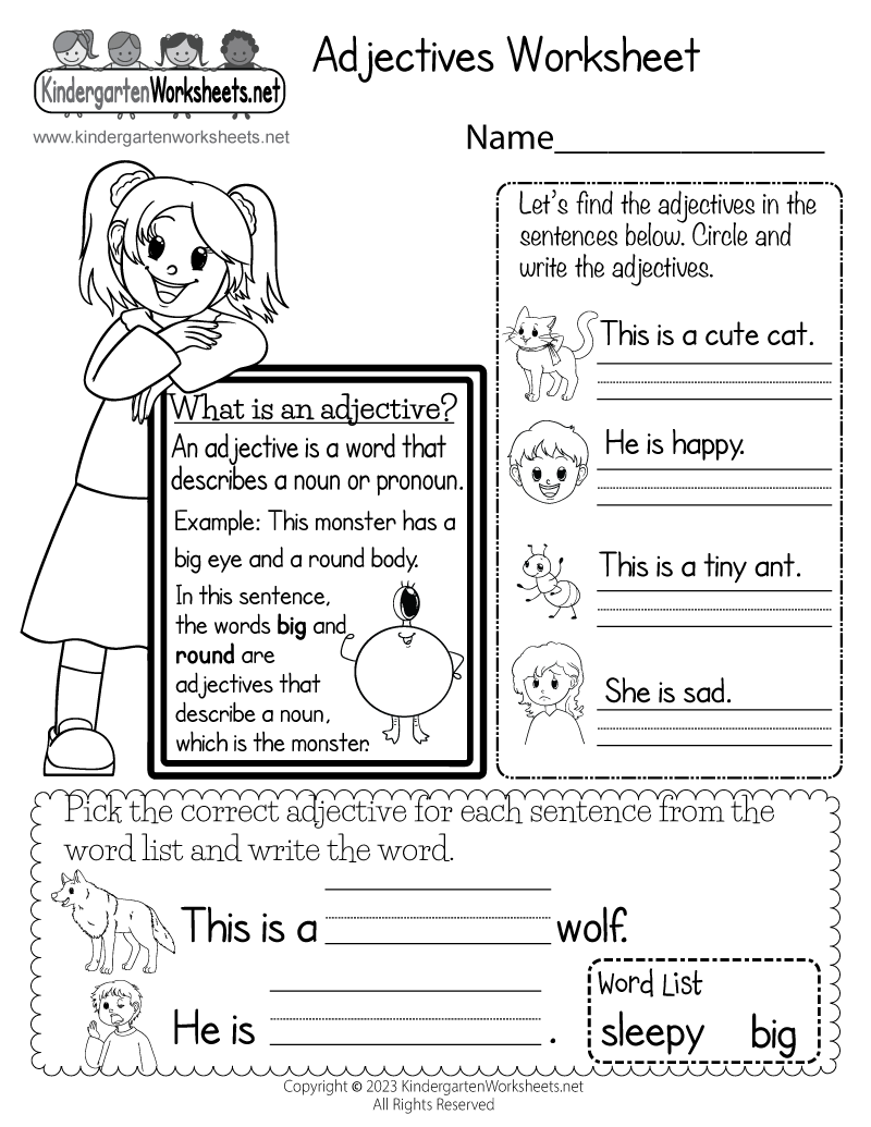 Printable Grammar Worksheets