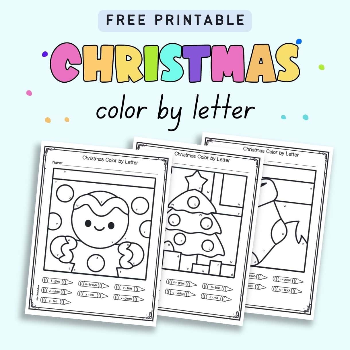 Free Printable Holiday Worksheets