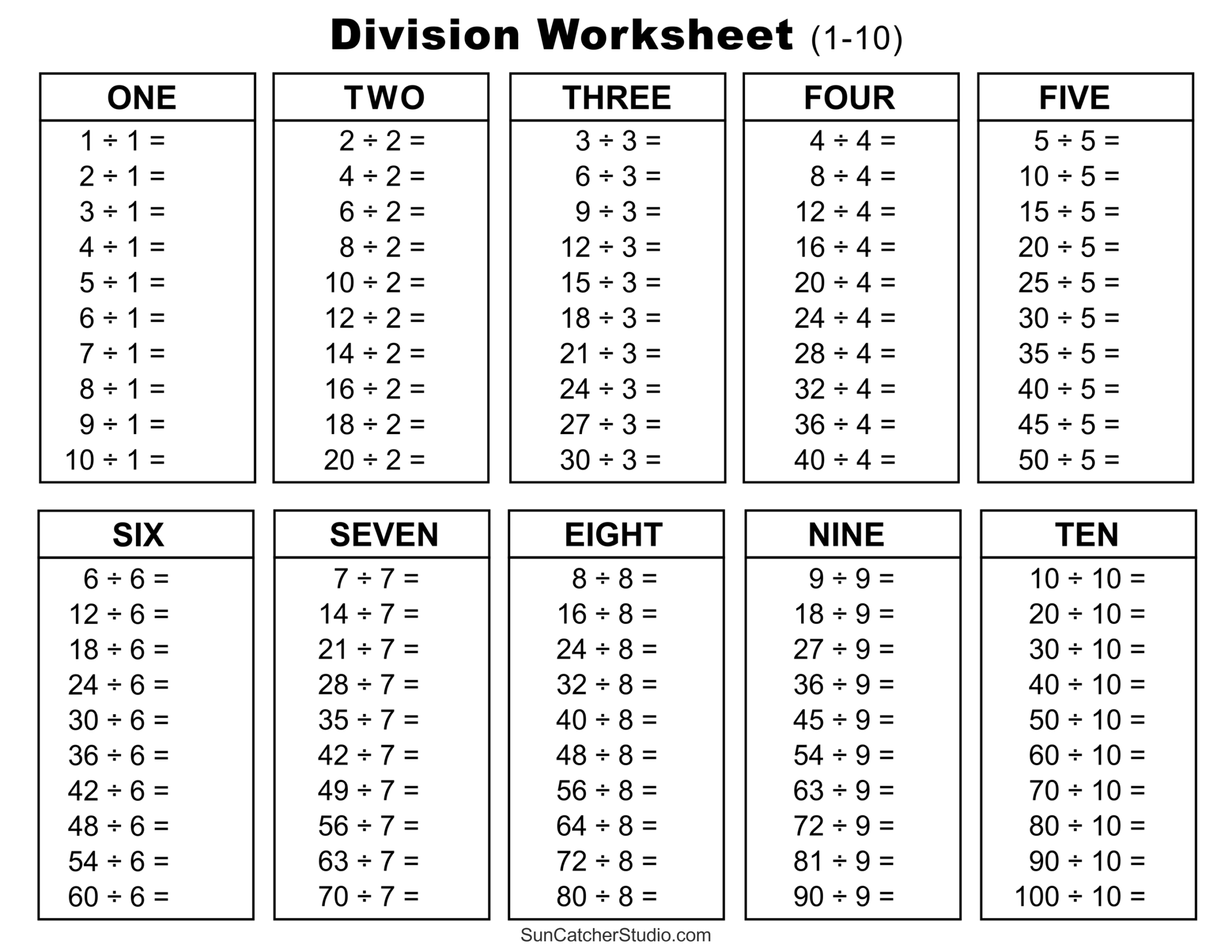 Free Printable Division Worksheet Pdf Download Free Printable Division Worksheet Pdf Png Images Free Worksheets On Clipart Library