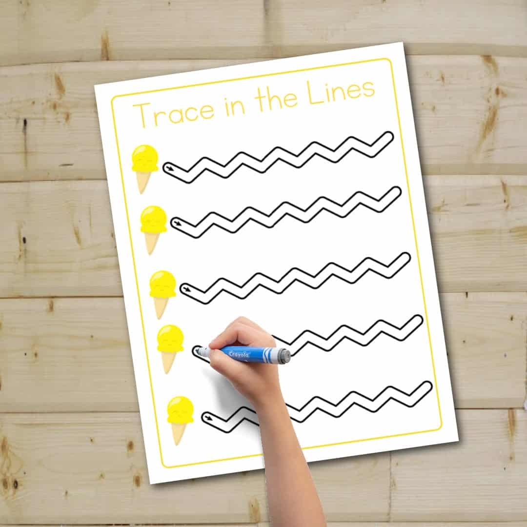 Free Printable Ice Cream Tracing Worksheets