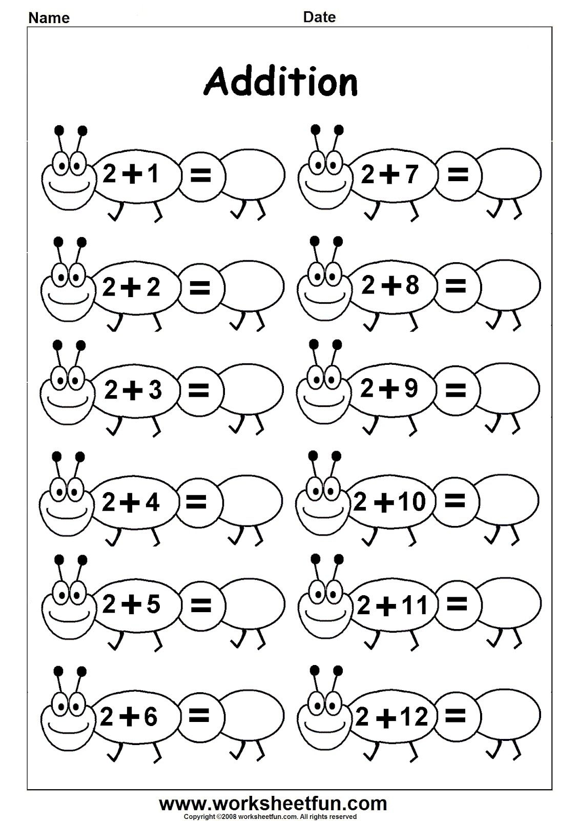 Free Printable Kindergarten Math Worksheets Worksheets Library