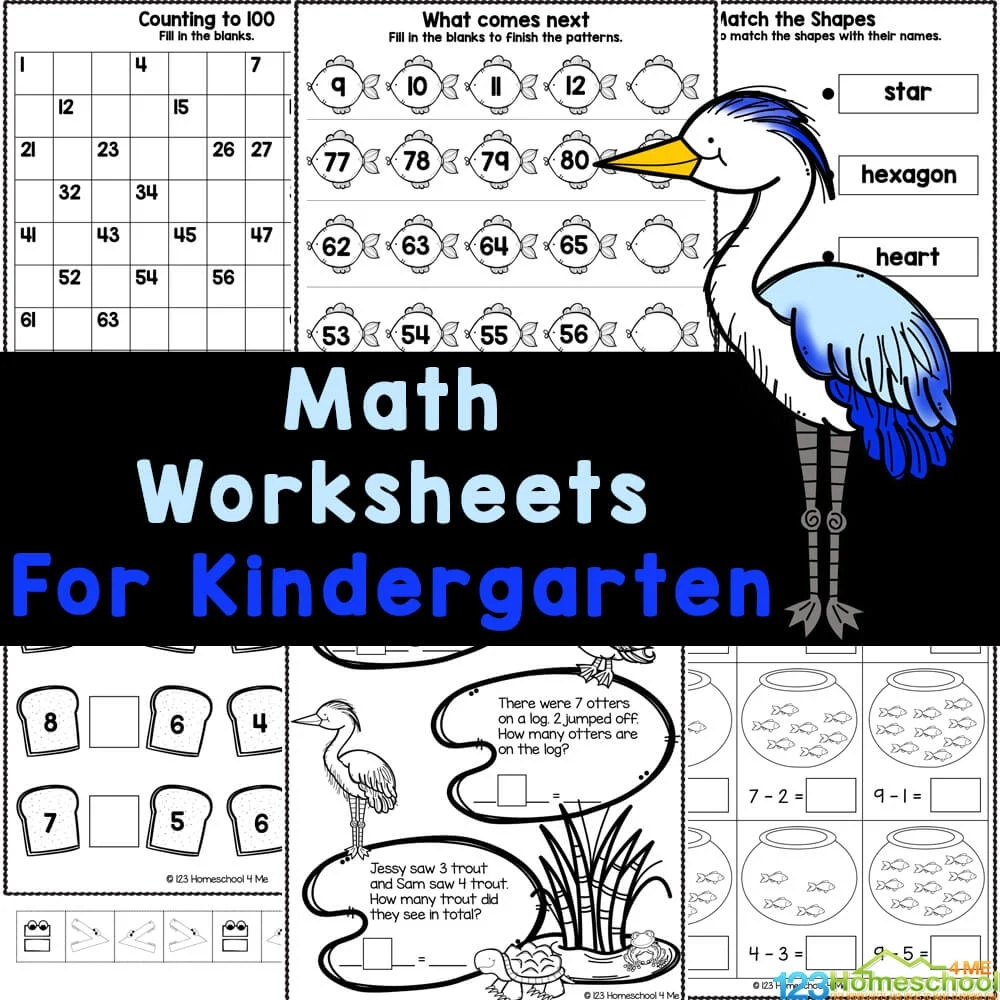 Free Printable Math Worksheets For Kindergarten