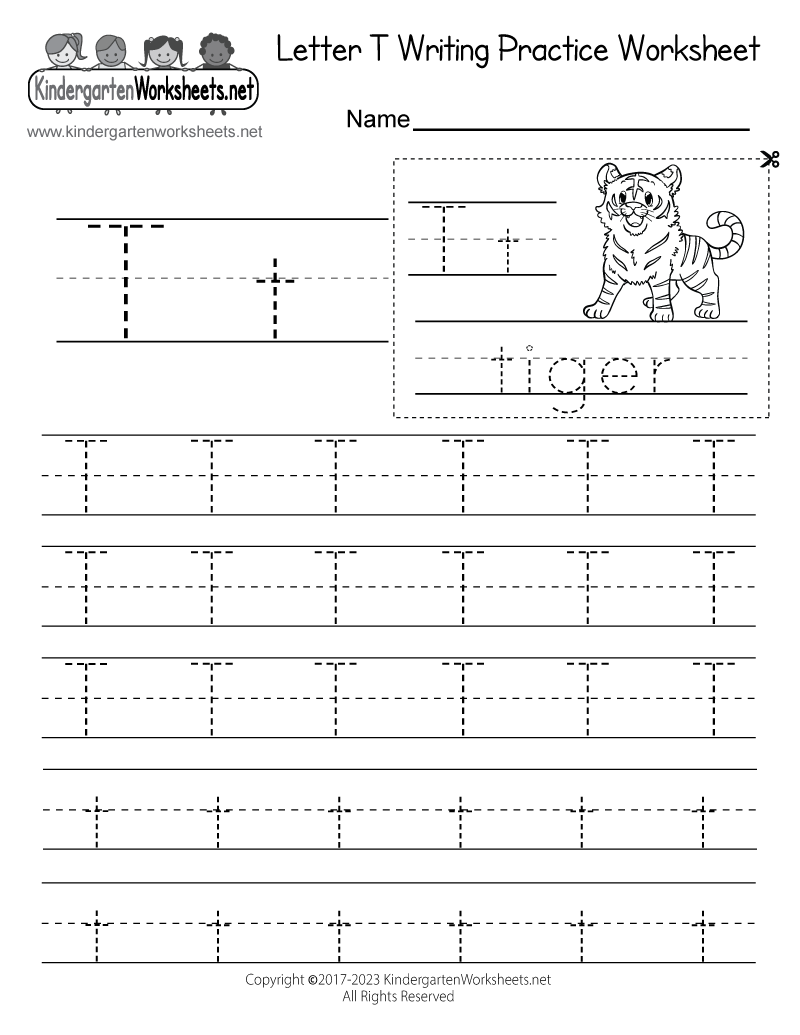 Free Printable Letter T Worksheets
