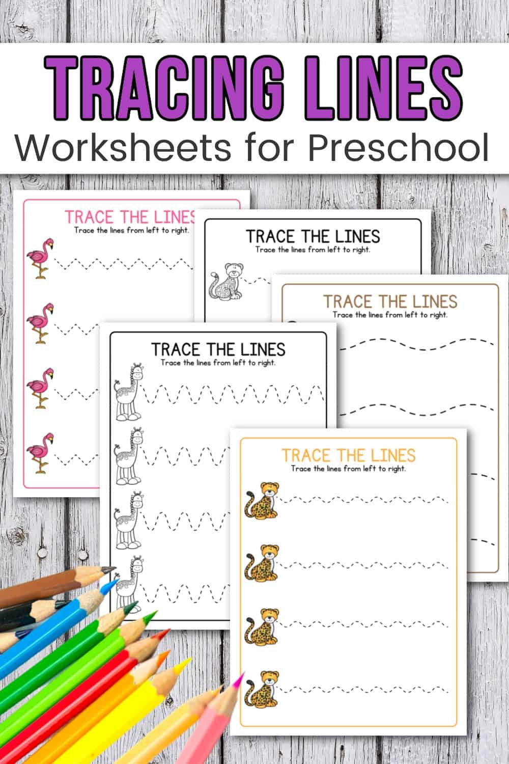 Free Printable Line Tracing Worksheets For Preschoolers