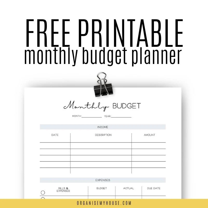 Budget Worksheet Printable