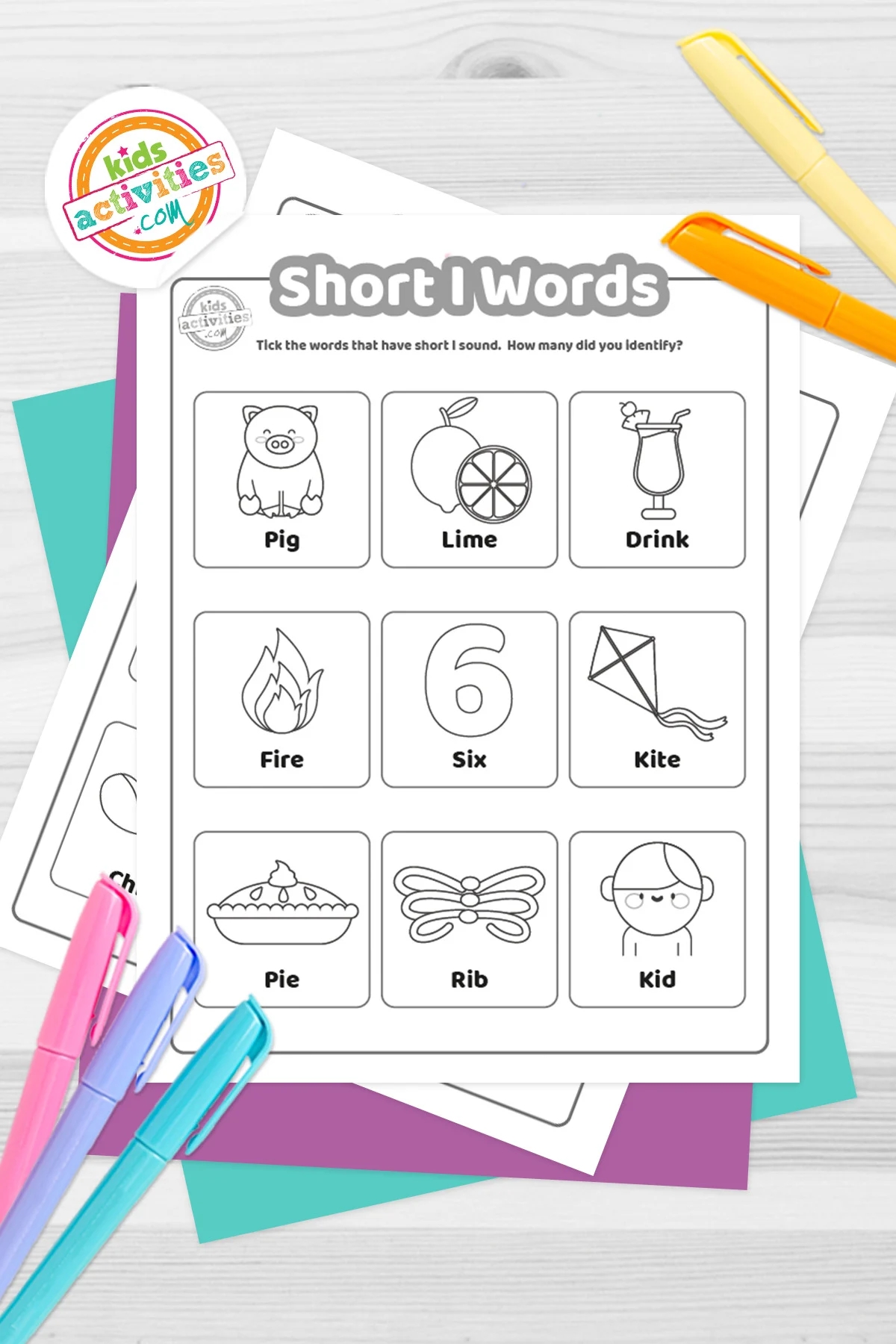 Free Printable Short I Words Worksheets Kids Activities Blog