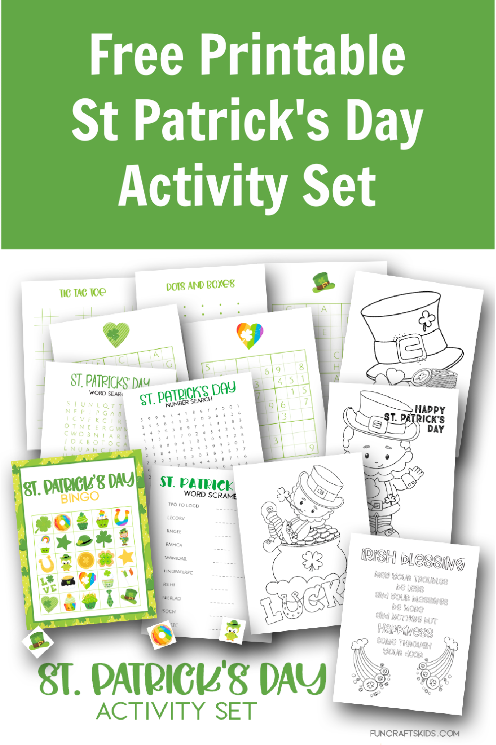Free Printable St Patrick s Day Activity Set Fun Crafts Kids